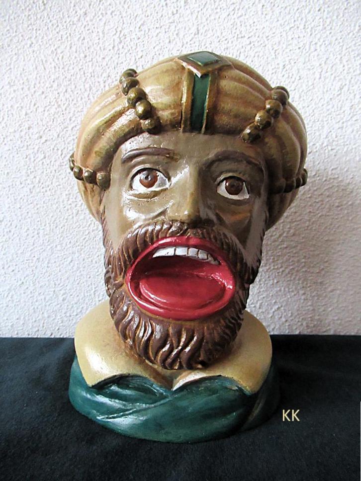 Zeldzame handbeschilderde Intec Apotheek Gaper uit 1964, Verzamelen, Beelden en Beeldjes, Ophalen of Verzenden