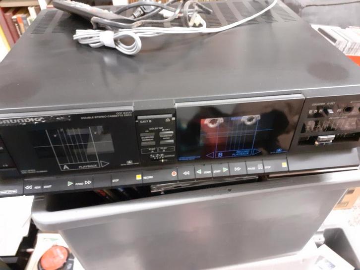 Grundig CCF 8300 Cassettedeck, Audio, Tv en Foto, Cassettedecks, Dubbel, Overige merken, High speed dubbing, Tape counter, Ophalen of Verzenden