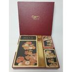 # Vintage Caspari Flowered Bridge Set, Hobby en Vrije tijd, Gezelschapsspellen | Kaartspellen, Ophalen of Verzenden, Zo goed als nieuw