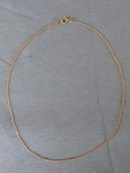 Halsketting in 14 karaat goud - 20e eeuw, Sieraden, Tassen en Uiterlijk, Kettingen, Zo goed als nieuw, Goud, Goud, Ophalen of Verzenden