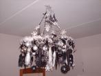 kerstkrans, kroonluchter met verlichting en veel decoratie, Diversen, Kerst, Ophalen, Zo goed als nieuw