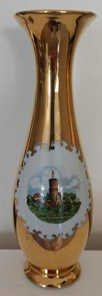 Mooie 24 karaats vergulde vaas van de Godesburg ., Ophalen of Verzenden, Overige kleuren, Glas, Minder dan 50 cm