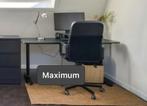 IKEA Bekant bureau zwart 160x80, Huis en Inrichting, Ophalen, In hoogte verstelbaar, Gebruikt, Bureau