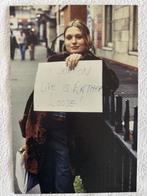 Dibond wanddecoratie – iconische foto met tekst (zwart-wit), Huis en Inrichting, Minder dan 50 cm, Ophalen of Verzenden, Zo goed als nieuw