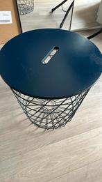 Ikea kvistbro bijzettafel blauw, Huis en Inrichting, Tafels | Bijzettafels, Ophalen, Minder dan 55 cm, Rond, Zo goed als nieuw