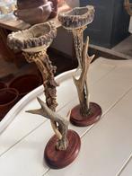 2 Geweitjes Kaarsenhouders, Overige materialen, Gebruikt, Ophalen of Verzenden, Kandelaar