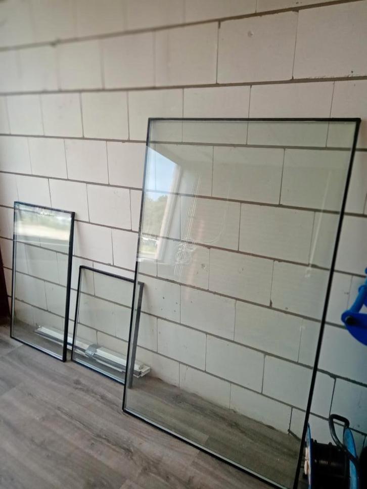 1 stuks Hr ++ glas, Doe-het-zelf en Verbouw, Glas en Ramen, Gebruikt, Glasplaat, 160 cm of meer, Minder dan 80 cm, Dubbelglas