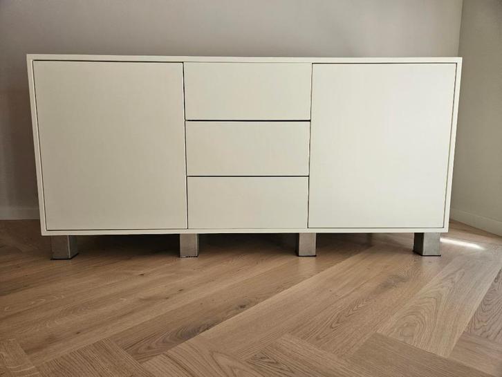 Stereokast (wit) van meubelmaker, Huis en Inrichting, Kasten | Televisiemeubels, Gebruikt, Minder dan 100 cm, 150 tot 200 cm, 50 tot 75 cm