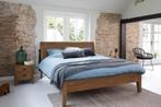 Houten ledikant 160 x 200 (oud teak), Huis en Inrichting, Slaapkamer | Bedden, Gebruikt, Bruin, Tweepersoons, Ophalen of Verzenden