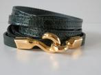 Lanvin riem. Groen. Leer., Lanvin, Minder dan 3 cm, Overige kleuren, 100 cm of meer