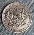 Groningen vrijmetselaars penning zilver, Postzegels en Munten, Penningen en Medailles, Ophalen of Verzenden, Zilver, Nederland