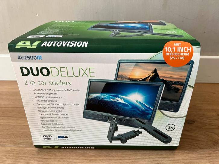 Autovision AV2500IR Duo Deluxe 2 in car spelers, Auto diversen, Auto-accessoires, Zo goed als nieuw, Ophalen of Verzenden