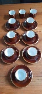 DELAUNAY,  7 espresso kop en schotels,  3 kopjes, DE, Antiek en Kunst, Antiek | Servies compleet, Ophalen of Verzenden