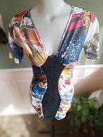 Eroke mooie print jurk IT 42 NL 38 Gratis Verzenden, Maat 38/40 (M), Overige kleuren, Verzenden, Zo goed als nieuw