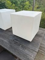 Kubus design lamp verlichting  43/43 bij 43 wit kunstof, Ophalen, Minder dan 100 cm