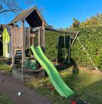 Houten speelhuis, Kinderen en Baby's, Speelgoed | Buiten | Speeltoestellen, Ophalen, Gebruikt, Schommel