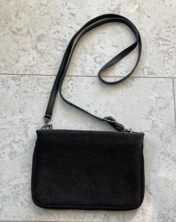Kwaliteit leren handtasje tasje, Vera Pelle, made in Italy beschikbaar voor biedingen