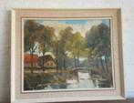 Jan Kelderman zomeravond in Giethoorn nr 12, Antiek en Kunst, Kunst | Schilderijen | Klassiek, Ophalen