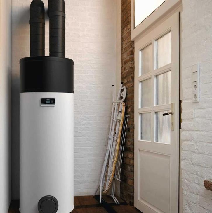 RVS buffervat 270 liter, met warmtespiraal., Doe-het-zelf en Verbouw, Geisers en Boilers, Gebruikt, Boiler, 100 liter of meer