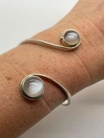 B47 Prachtige zilveren design armband handarbeid, Ophalen of Verzenden, Zilver, Armband