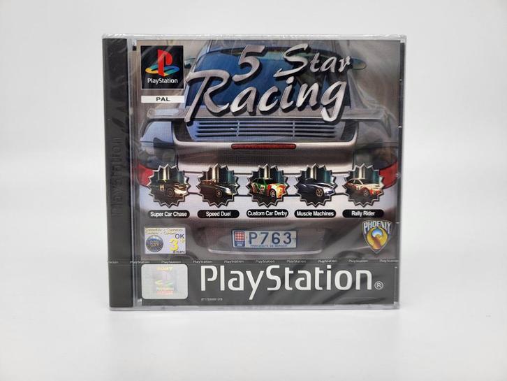 5 Star Racing Playstation 1 PS1 PSX Factory Sealed PAL, Spelcomputers en Games, Games | Sony PlayStation 1, Nieuw, Racen en Vliegen