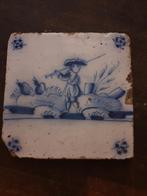 Antieke Delfs Blauwe Tegel - Dordrecht, Antiek en Kunst, Ophalen of Verzenden