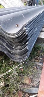 Eternit vezelcement golfplaten, dakplaten, zgan, 4 jaar oud, Doe-het-zelf en Verbouw, Dakpannen en Dakbedekking, Ophalen, Zwart