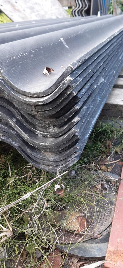 Eternit vezelcement golfplaten, dakplaten, zgan, 4 jaar oud, Doe-het-zelf en Verbouw, Dakpannen en Dakbedekking, Zo goed als nieuw