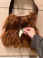 Vintage leren vacht tas ibiza boho western, Ophalen of Verzenden, Leer