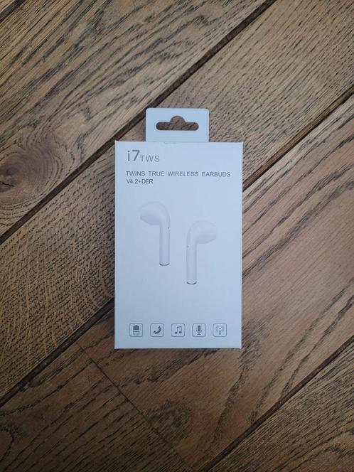 NIEUW Oortjes twins true wireless earbuds v4.2+DER i7TWS, Telecommunicatie, Mobiele telefoons | Oordopjes, Nieuw, Ophalen of Verzenden