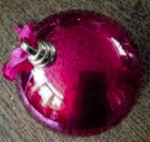 Dikke rode kerstbal ongeveer 15 cm doorsnee, Diversen, Kerst, Zo goed als nieuw, Ophalen of Verzenden