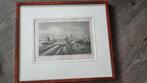 Oude prent van Gorinchem in lijst anno 1860, Antiek en Kunst, Kunst | Tekeningen en Foto's, Ophalen of Verzenden
