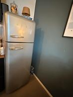 SMEG koelkast zilver incl vriezer, 60 cm of meer, Zo goed als nieuw, Met vriesvak, 160 cm of meer