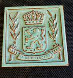 Vintage cloisonne Tegel 1898-1948 - Wilhelmina eedaflegging, Antiek en Kunst, Antiek | Wandborden en Tegels, Ophalen of Verzenden