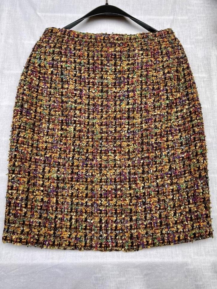 multicolor rok van bouclé-stof van Sophia Pigozzi, Kleding | Dames, Rokken, Zo goed als nieuw, Maat 38/40 (M), Overige kleuren