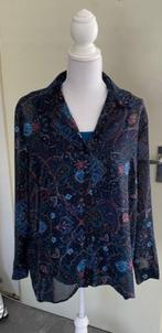 Blouse met bijpassende top, maat 42 /XL (qwe), Ophalen of Verzenden, Zo goed als nieuw, Maat 42/44 (L), Blauw