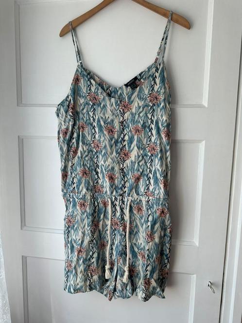 Zomers linnen gebloemde playsuit jumpsuit catsuit pak XL 42, Kleding | Dames, Jumpsuits, Nieuw, Maat 42/44 (L), Overige kleuren