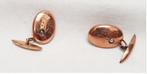 Manchetknopen goud - pareltje., Sieraden, Tassen en Uiterlijk, Antieke sieraden, Ophalen of Verzenden, Goud, Manchetknopen