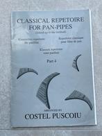 Panfluit Repertoire - Costel Puscoiu Deel 4, Muziek en Instrumenten, Bladmuziek, Gebruikt, Klassiek, Overige soorten, Overige instrumenten