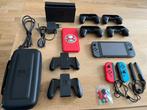 Nintendo Switch Grijs V2 | Weinig gebruikt | 4 controllers, Avontuur en Actie, Online, Ophalen of Verzenden, Zo goed als nieuw
