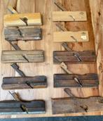 10 antieke profielschaven: Nooitgedagt, Duesing, Van Embden, Antiek en Kunst, Antiek | Gereedschap en Instrumenten, Ophalen of Verzenden