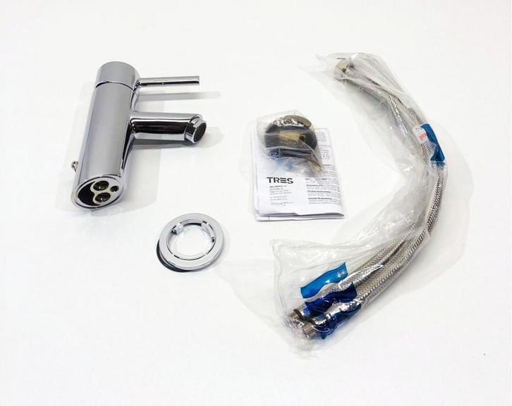 TRES ALP -TRES WASTAFELMENGKRAAN, Doe-het-zelf en Verbouw, Sanitair, Nieuw, Kraan, Chroom, Ophalen of Verzenden