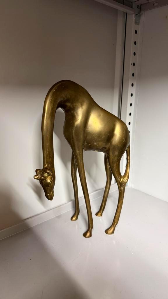 Messing Giraffe – Uniek & Decoratief, Antiek en Kunst, Antiek | Koper en Brons, Ophalen of Verzenden