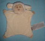 ERGEE - Kik knuffeldoekje SCHAAP schaapje zand gestreept, Ophalen of Verzenden, Zo goed als nieuw, Overige typen