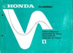 Honda XL500 parts list (4547z) motor, Verzenden, Honda