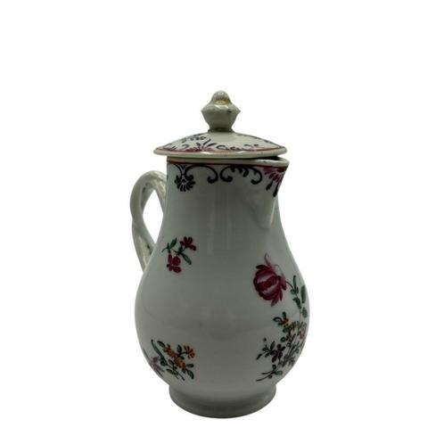 Qianlong porseleinen Famille rose melkkan met deskel, Antiek en Kunst, Antiek | Porselein, Ophalen of Verzenden