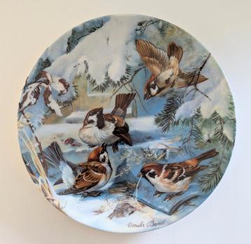 Wandbord met echtheidscertificaat  - Ursula Band - Vogels beschikbaar voor biedingen