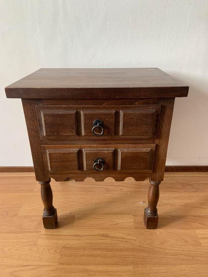 Antiek Ladekastje - Klein & Charmant, Huis en Inrichting, Tafels | Bijzettafels, Gebruikt, Rechthoekig, 45 tot 60 cm, Minder dan 55 cm