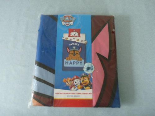 Paw Patrol always happy dekbedovertrek blauw 140x200 cm, Kinderen en Baby's, Kinderkamer | Beddengoed, Nieuw, Dekbedovertrek, Blauw
