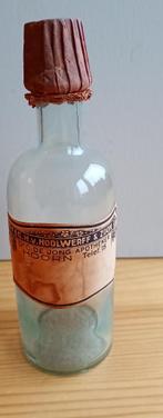 Apothekersflesje met originele (papieren) sluiting, Antiek en Kunst, Antiek | Glas en Kristal, Ophalen of Verzenden